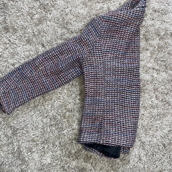 Vintage Sag Harbor Tweed Blazer Jacket Multi Career Academia Preppy Women's 8P - Picture 5 of 9